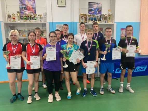Студенты Барнаульского кооперативного техникума – чемпионы первенства по настольному теннису